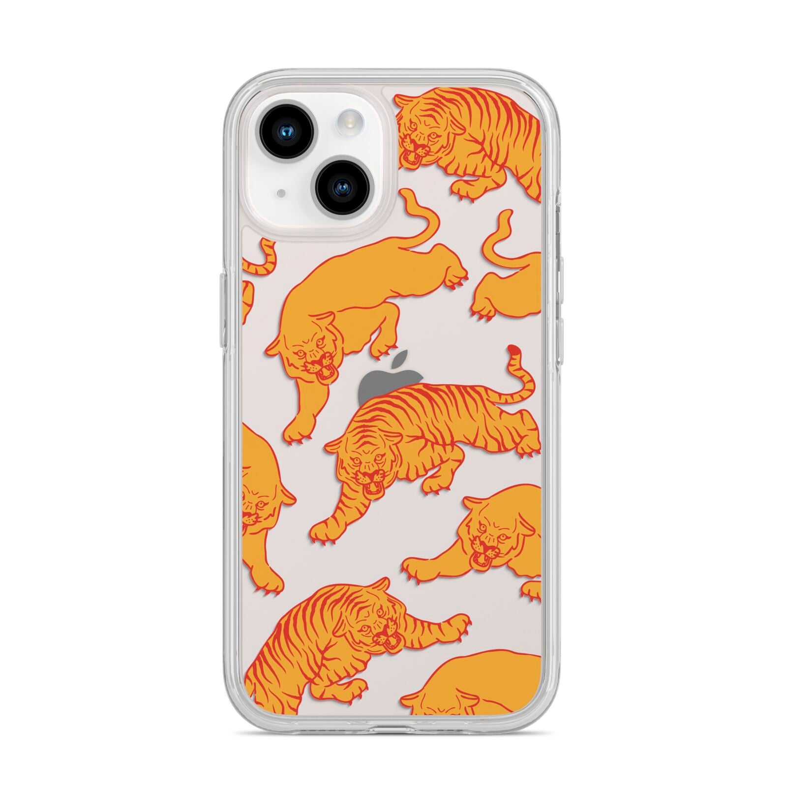 Tiger iPhone 14 Clear Tough Case Starlight