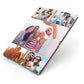 Tile Photo Collage Upload Apple iPad Case on Grey iPad Side View