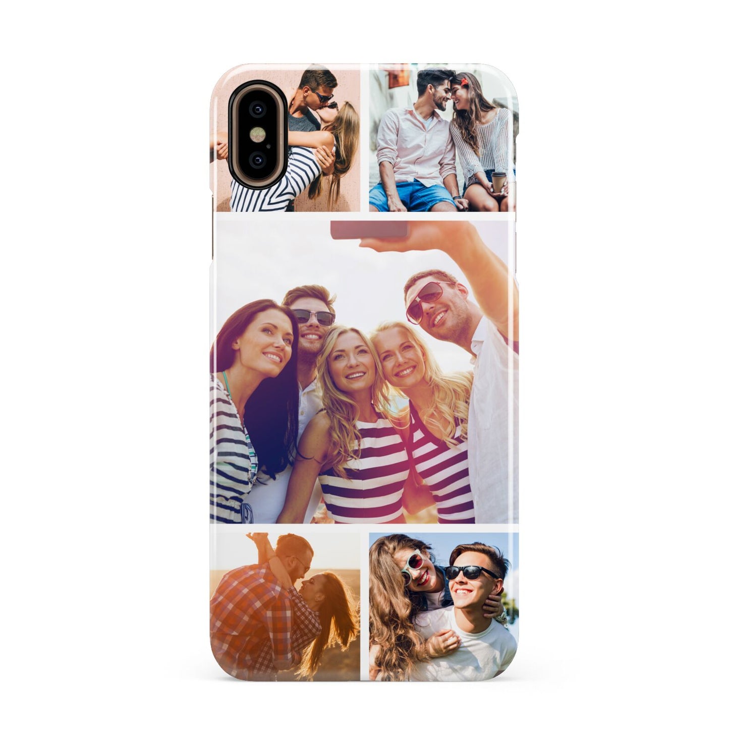 Tile Photo Collage Upload Apple iPhone Xs Max 3D Snap Case