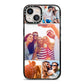 Tile Photo Collage Upload iPhone 13 Black Impact Case on Silver phone
