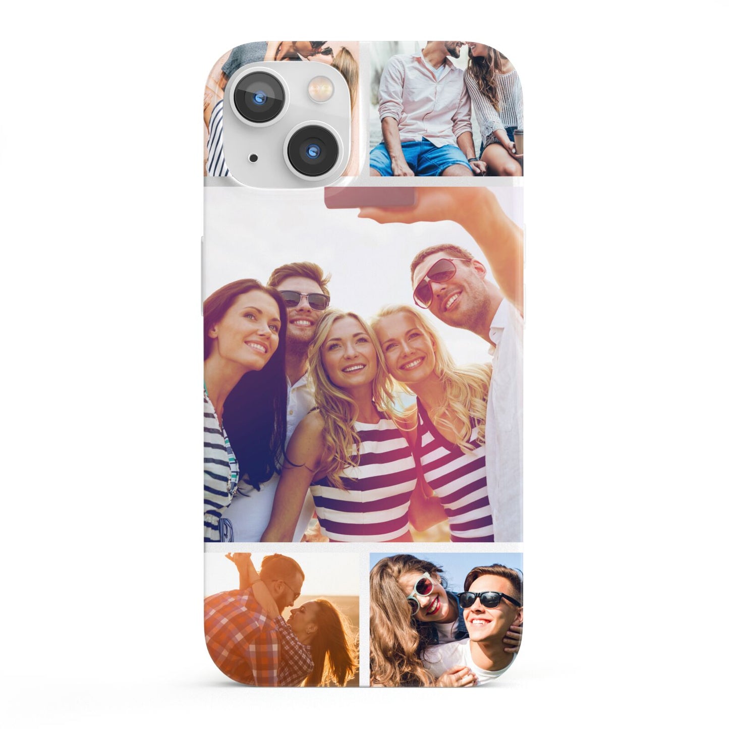 Tile Photo Collage Upload iPhone 13 Full Wrap 3D Snap Case