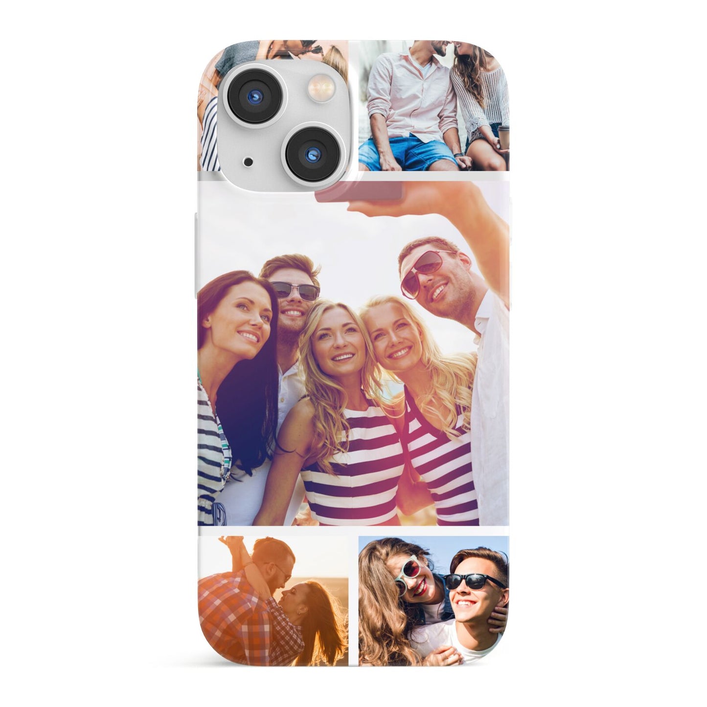 Tile Photo Collage Upload iPhone 13 Mini Full Wrap 3D Snap Case