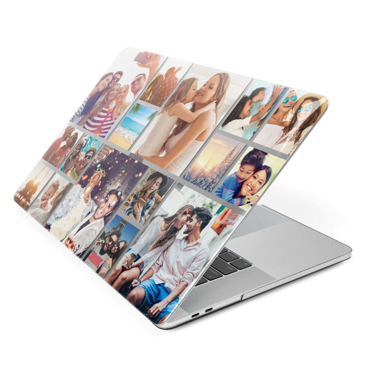 Tiled Photo Montage Upload Apple MacBook Case Side View