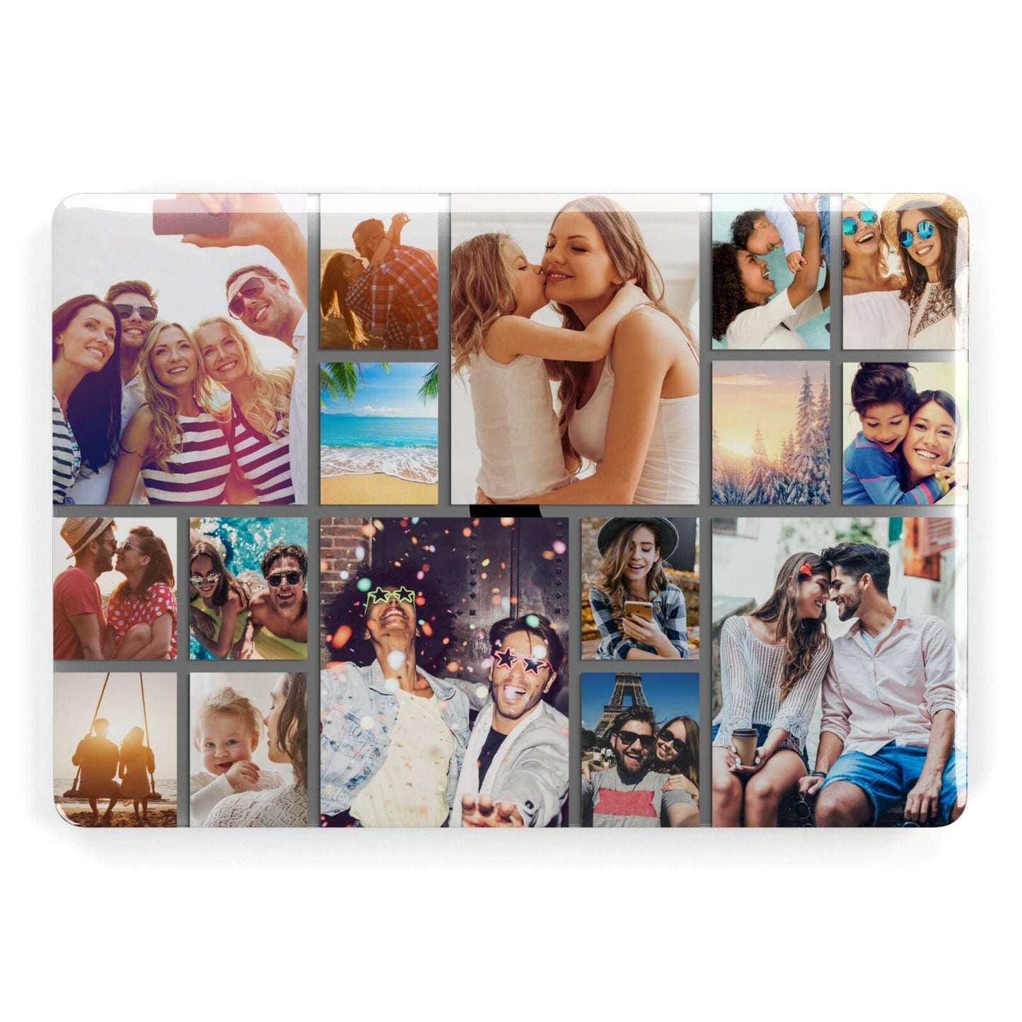 Tiled Photo Montage Upload Apple MacBook Case