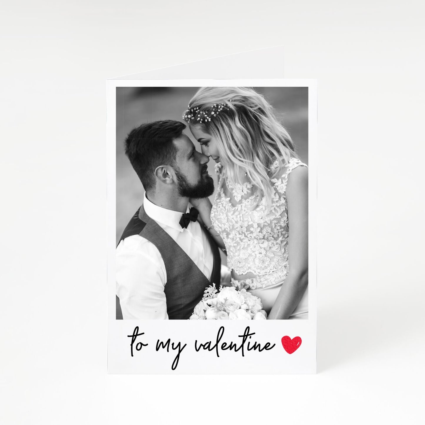 To my Valentine Photo A5 Greetings Card