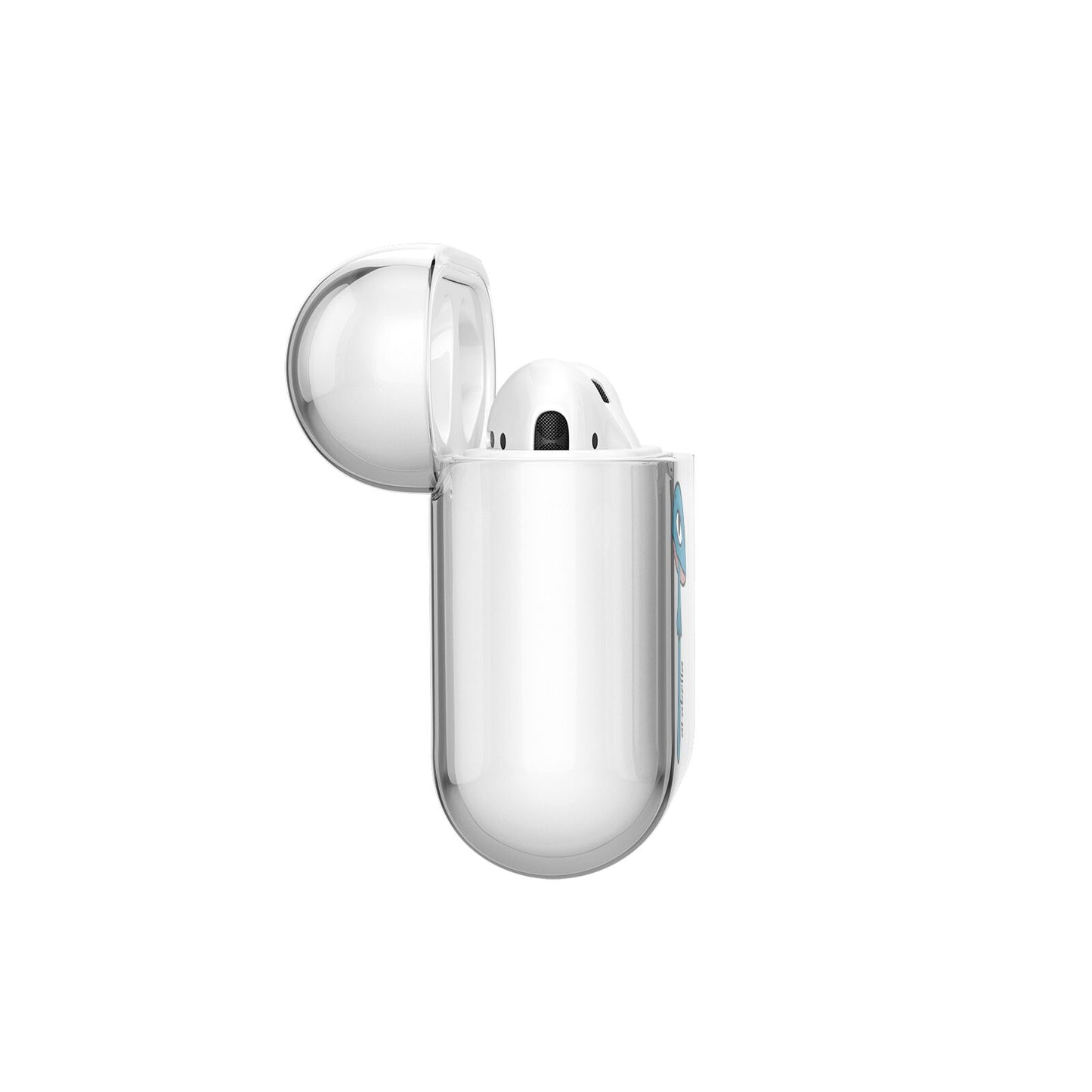 Toadstool Halloween Personalised AirPods Case Side Angle