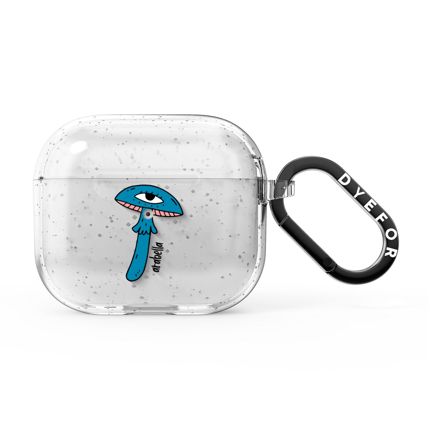 Toadstool Halloween Personalised AirPods Glitter Case 3rd Gen