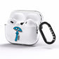 Toadstool Halloween Personalised AirPods Pro Clear Case Side Image