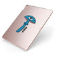 Toadstool Halloween Personalised Apple iPad Case on Rose Gold iPad Side View