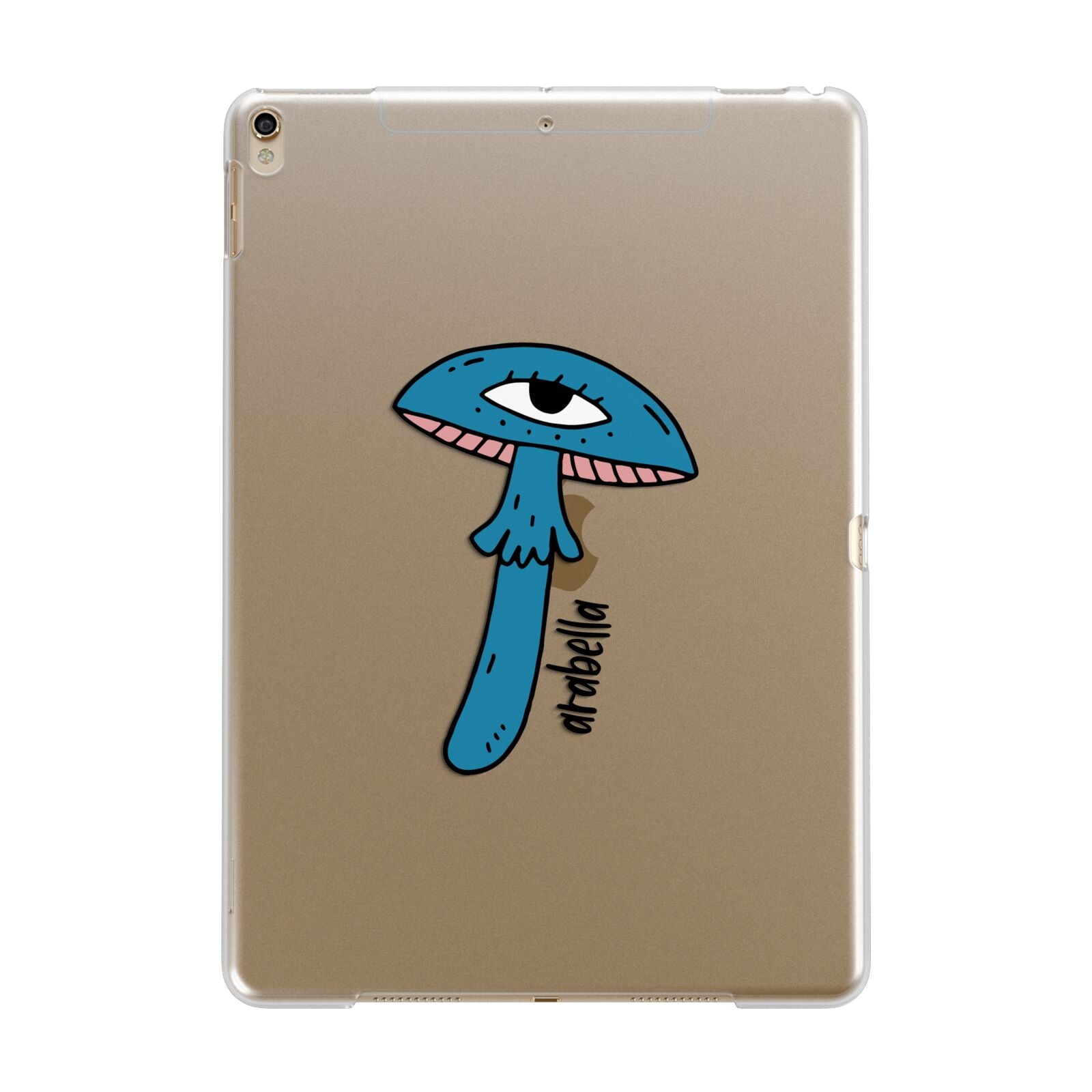 Toadstool Halloween Personalised Apple iPad Gold Case