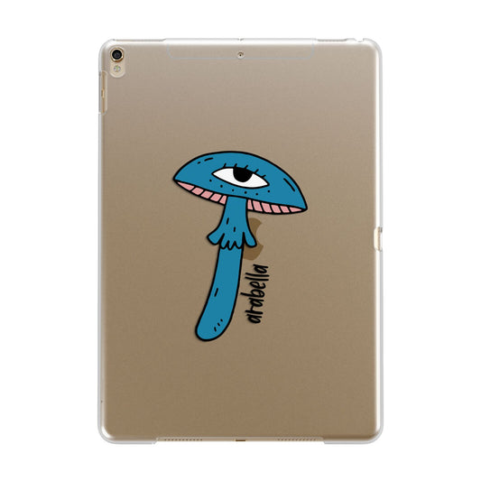Toadstool Halloween Personalised Apple iPad Gold Case