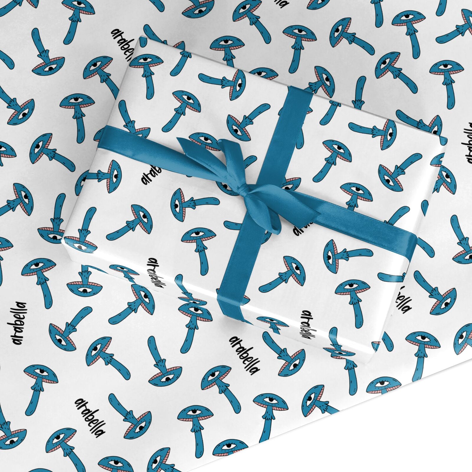 Toadstool Halloween Personalised Custom Wrapping Paper