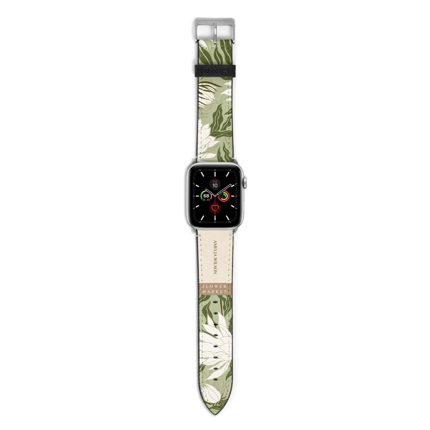 Tokyo Flower Market Apple Watch Strap with Silver Hardware