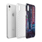 Tokyo Neon City Apple iPhone XR White 3D Tough Case Expanded view