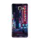 Tokyo Neon City Samsung Galaxy A3 2016 Case on gold phone