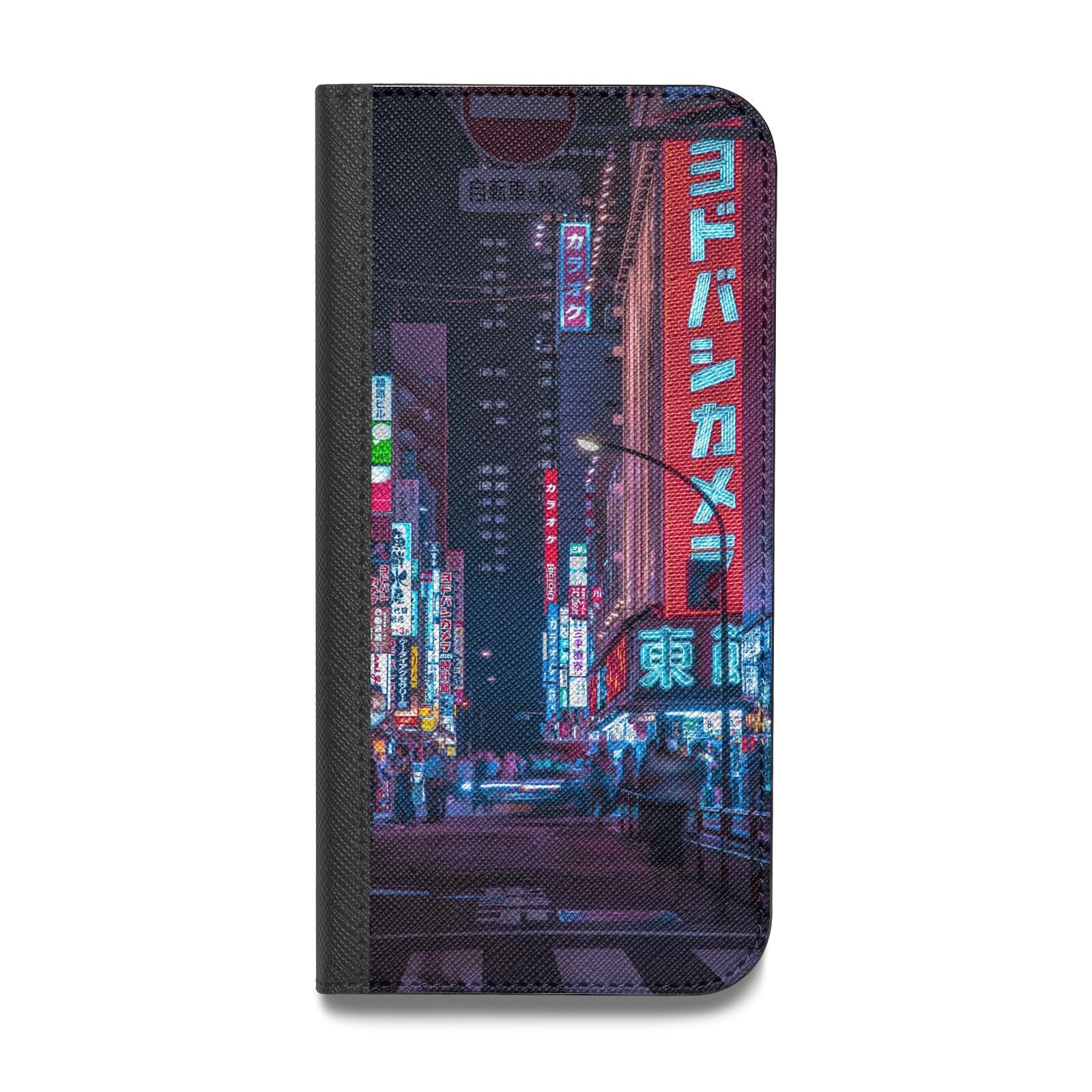 Tokyo Neon City Vegan Leather Flip Samsung Case
