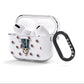 Top Hat Skull AirPods Clear Case 3rd Gen Side Image