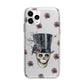 Top Hat Skull Apple iPhone 11 Pro Max in Silver with Bumper Case