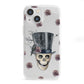 Top Hat Skull iPhone 13 Mini Clear Bumper Case