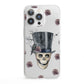 Top Hat Skull iPhone 13 Pro Clear Bumper Case