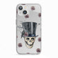 Top Hat Skull iPhone 13 TPU Impact Case with White Edges