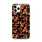 Tortoise Shell Pattern Apple iPhone 11 Pro Max in Silver with Bumper Case