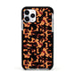 Tortoise Shell Pattern Apple iPhone 11 Pro in Silver with Black Impact Case