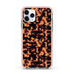 Tortoise Shell Pattern Apple iPhone 11 Pro in Silver with Pink Impact Case