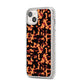 Tortoise Shell Pattern iPhone 14 Plus Glitter Tough Case Starlight Angled Image