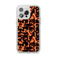 Tortoise Shell Pattern iPhone 14 Pro Max Clear Tough Case Silver