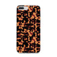 Tortoise Shell Pattern iPhone 7 Plus Bumper Case on Silver iPhone