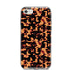 Tortoise Shell Pattern iPhone 8 Bumper Case on Silver iPhone