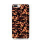 Tortoise Shell Pattern iPhone 8 Plus Bumper Case on Silver iPhone