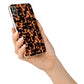 Tortoise Shell Pattern iPhone X Bumper Case on Silver iPhone Alternative Image 2