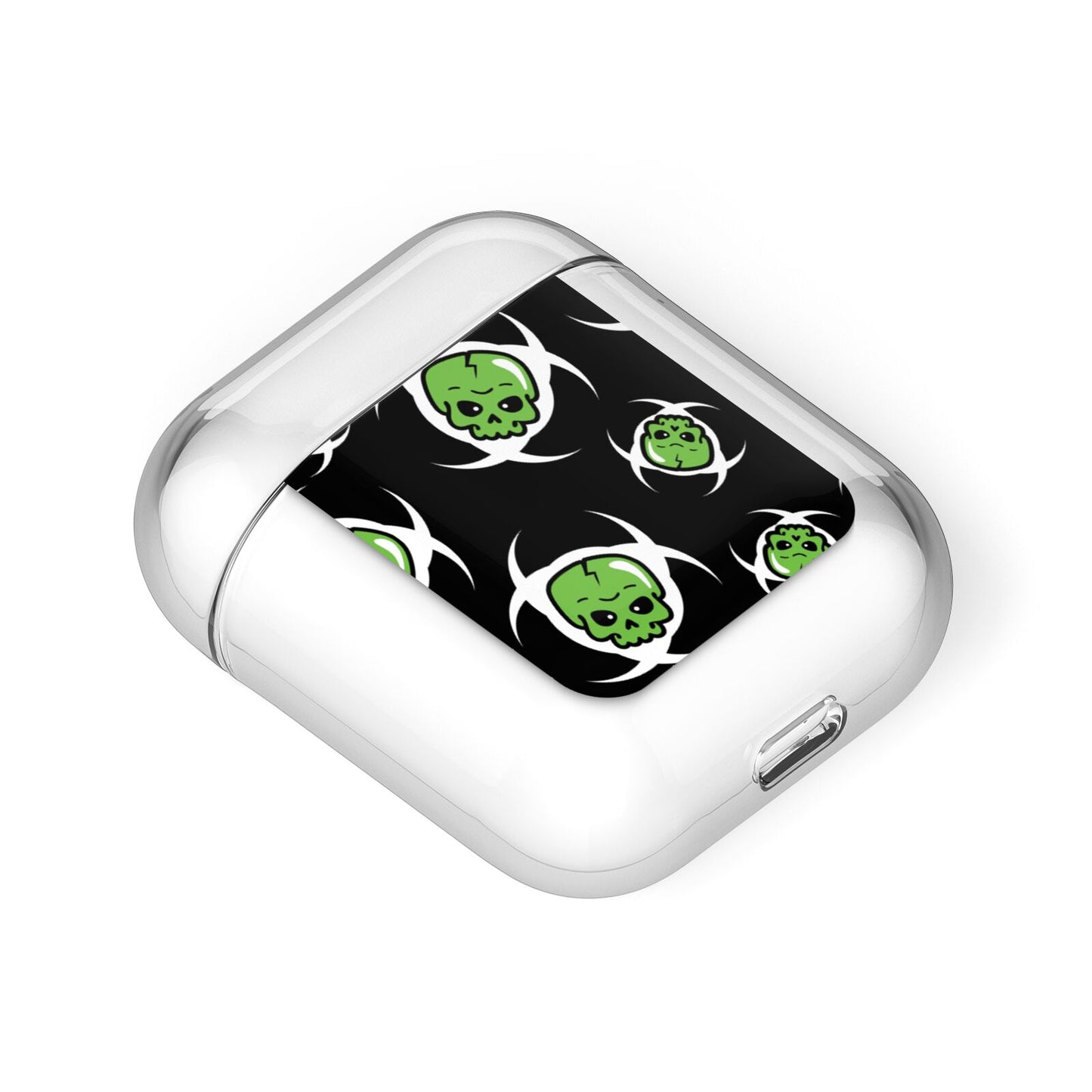 Toxic Skulls AirPods Case Laid Flat