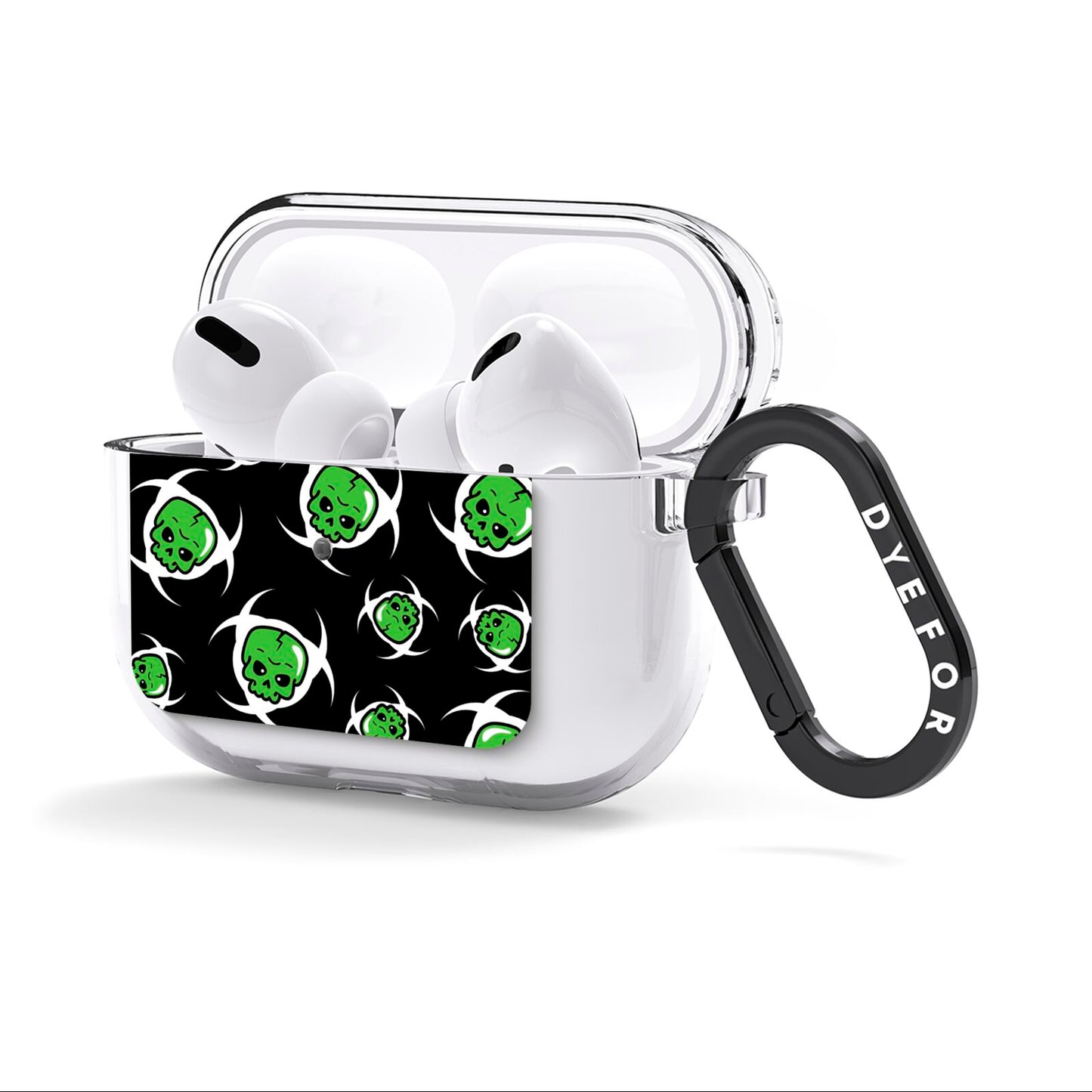 Toxic Skulls AirPods Clear Case 3rd Gen Side Image