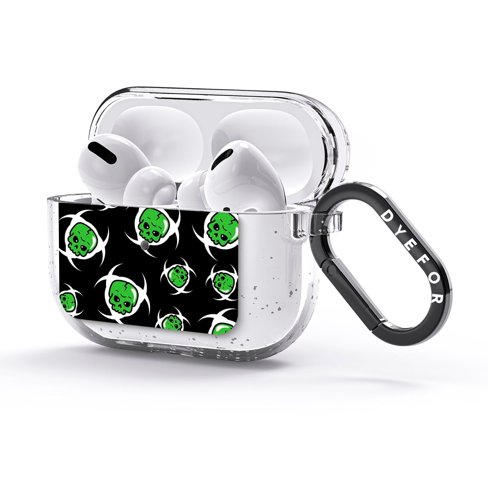 Toxic Skulls AirPods Glitter Case 3rd Gen Side Image