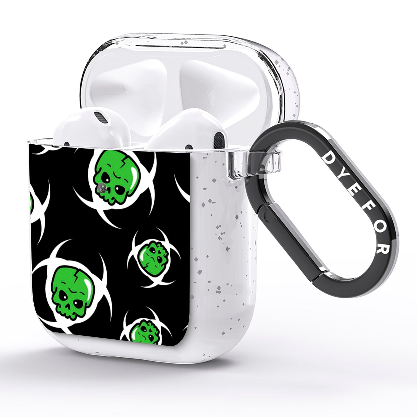 Toxic Skulls AirPods Glitter Case Side Image