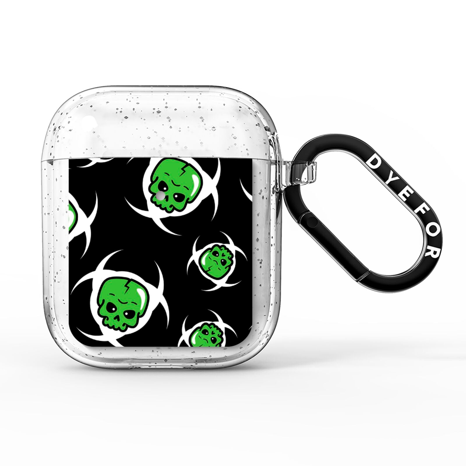 Toxic Skulls AirPods Glitter Case