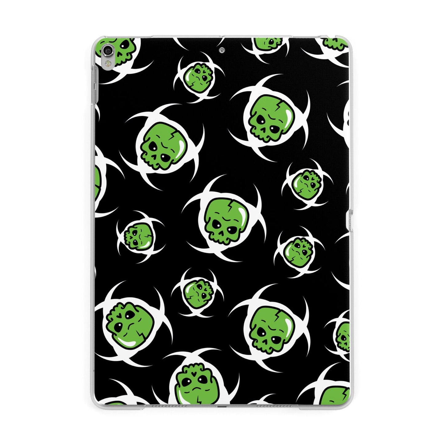 Toxic Skulls Apple iPad Silver Case