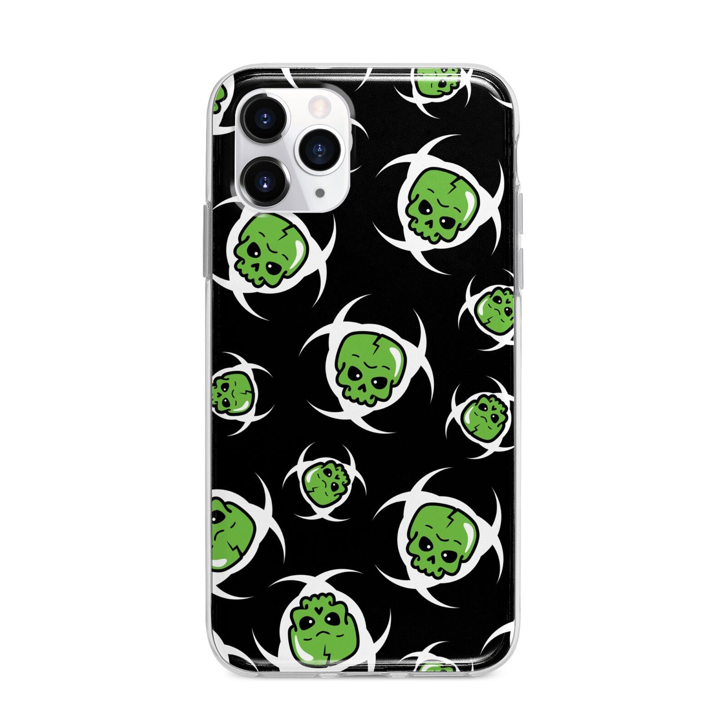 Toxic Skulls Apple iPhone 11 Pro in Silver with Bumper Case