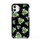 Toxic Skulls Apple iPhone 11 in White with Black Impact Case
