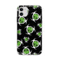 Toxic Skulls Apple iPhone 11 in White with Bumper Case