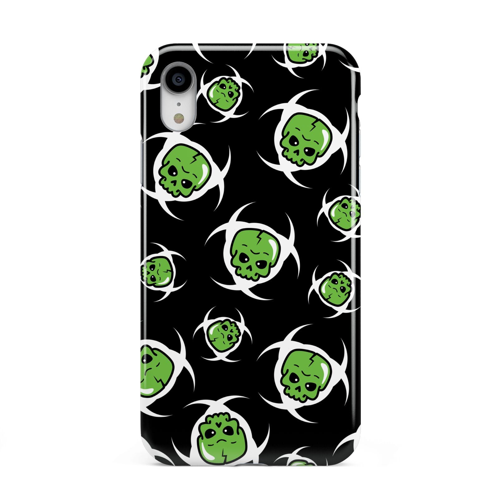 Toxic Skulls Apple iPhone XR White 3D Tough Case