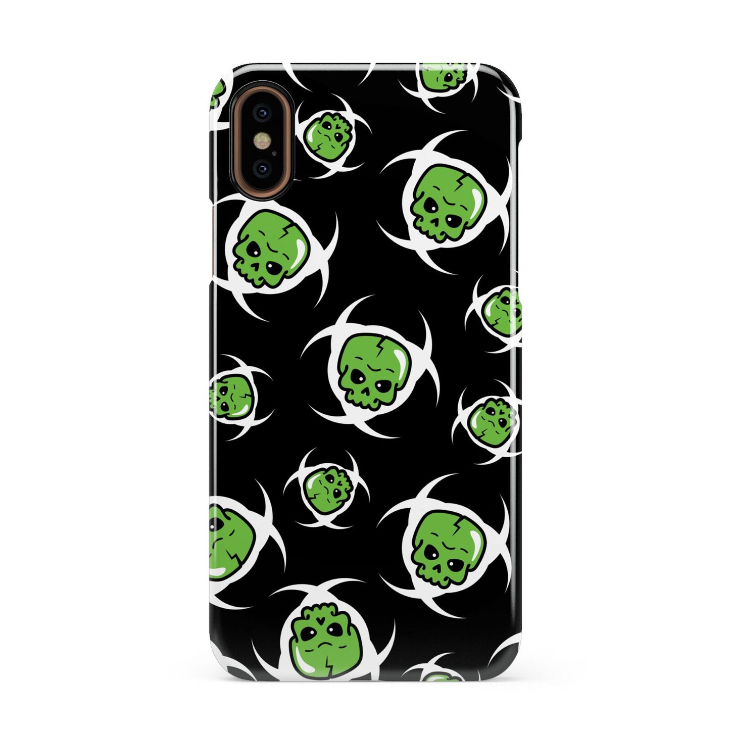 Toxic Skulls Apple iPhone XS 3D Snap Case
