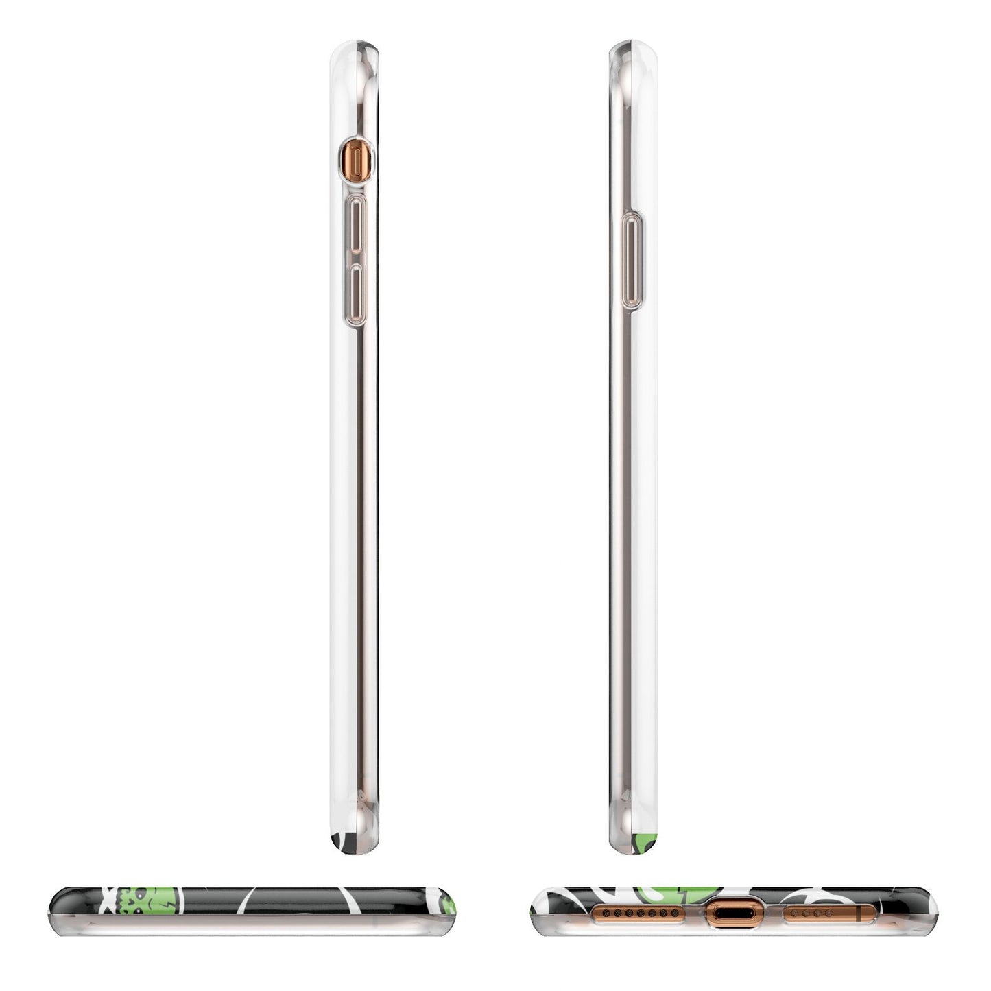 Toxic Skulls Apple iPhone XS Max 3D Wrap Tough Case Alternative Image Angles