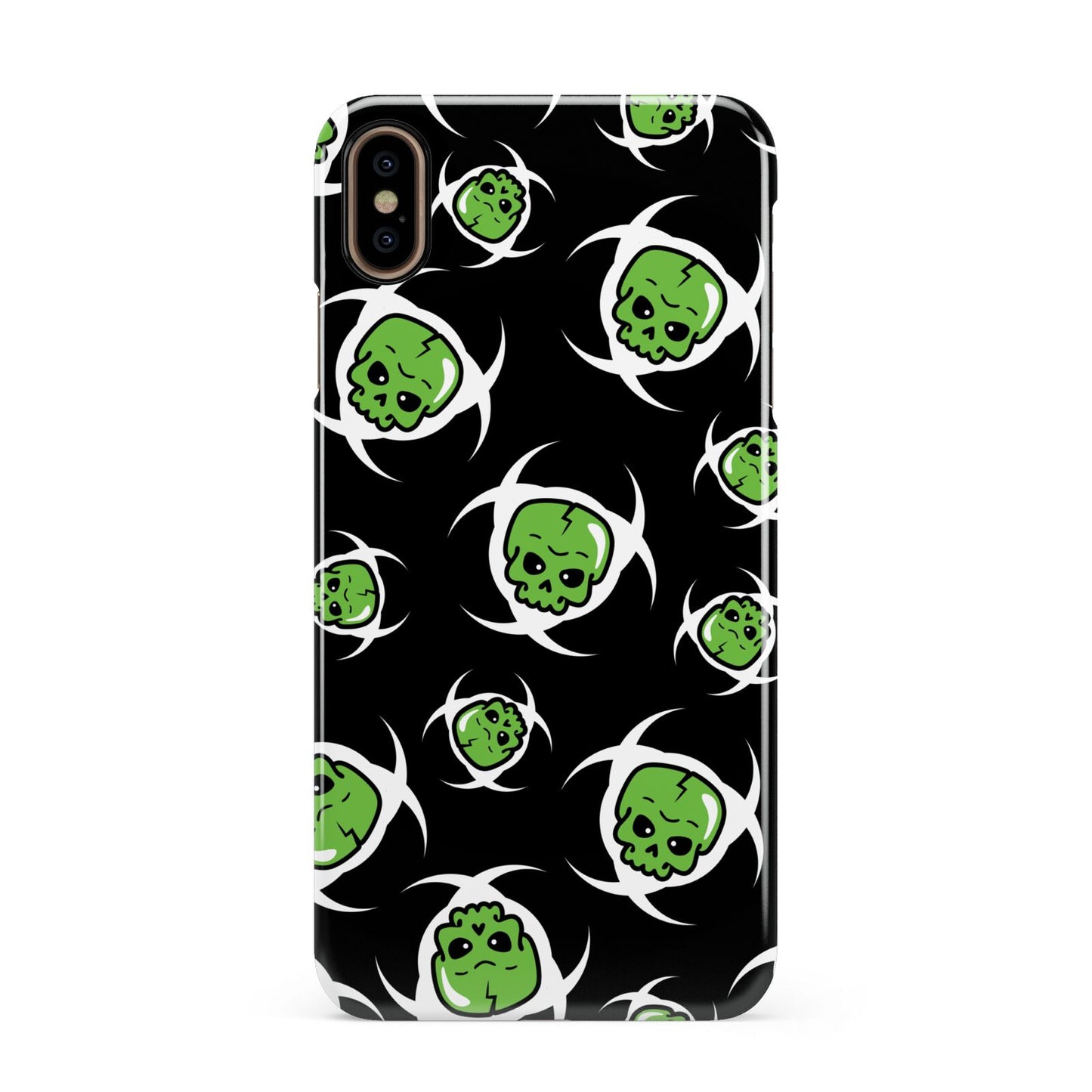 Toxic Skulls Apple iPhone Xs Max 3D Snap Case