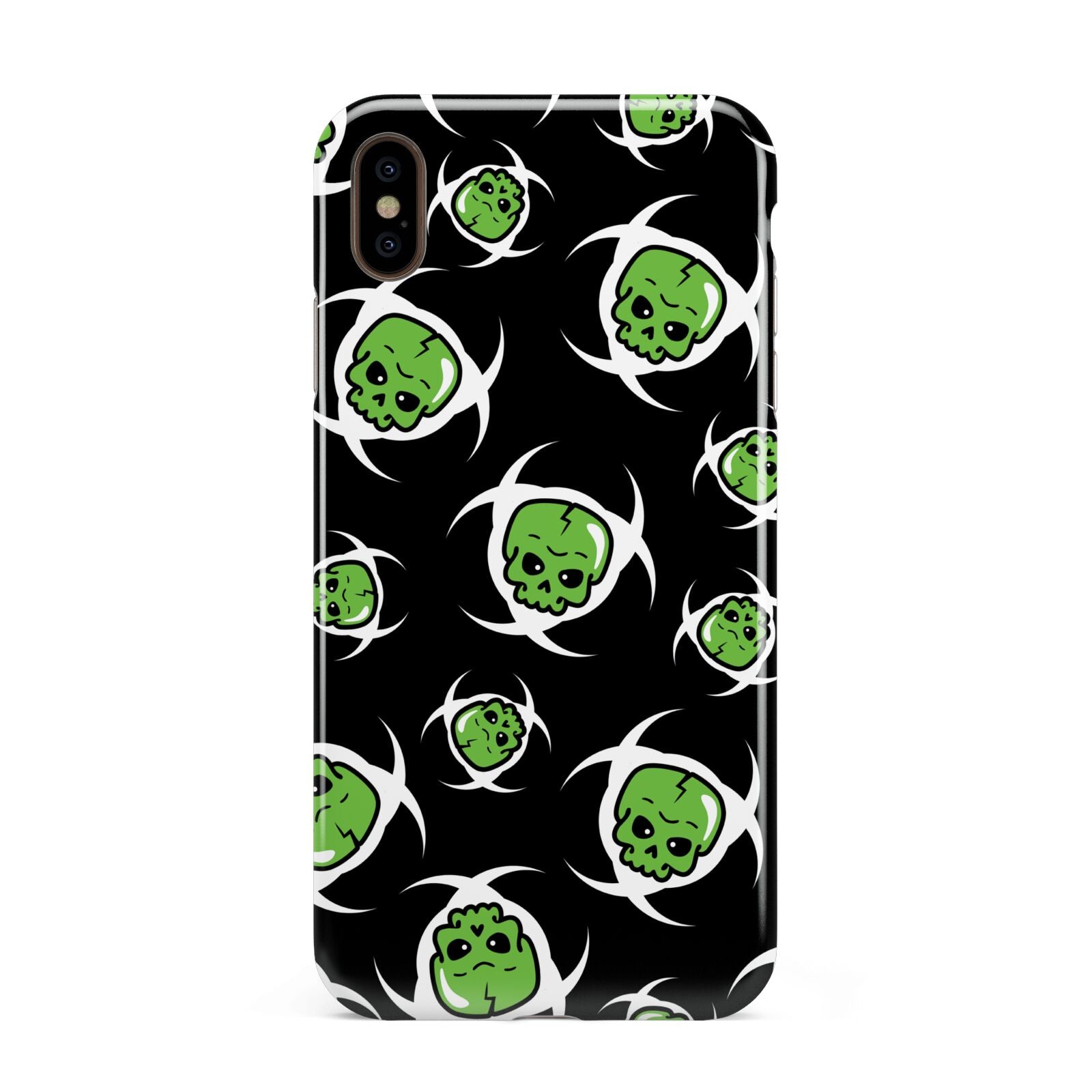 Toxic Skulls Apple iPhone Xs Max 3D Tough Case