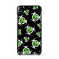 Toxic Skulls Apple iPhone Xs Max Impact Case Black Edge on Black Phone