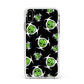 Toxic Skulls Apple iPhone Xs Max Impact Case White Edge on Silver Phone
